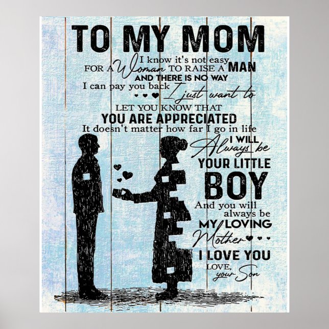 Affiche Don Son To Mom, Personnaliser Lettre à ma maman Ca (Devant)