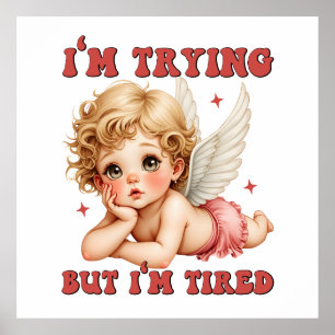 Affiche Don Valentine   J'Essaie, Mais Je Suis Fatigué