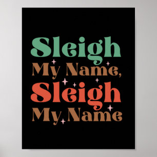 Affiche Don Xmas Sleigh Mon nom