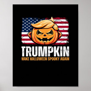 Affiche Donald Halloween - Trumpkin rendre Halloween Éffra