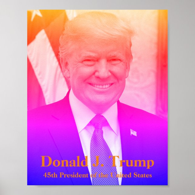Affiche Donald J. Trump, 45e président des États-Unis (Devant)