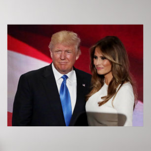 AFFICHE DONALD & MELANIA TRUMP
