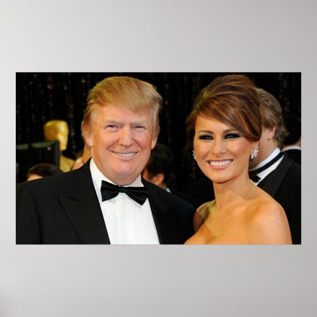 AFFICHE DONALD & MELANIA TRUMP (Devant)