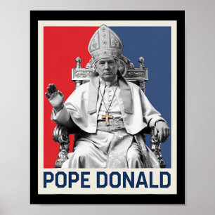 Affiche Donald Pape Trump Pape Donald Trump Politique