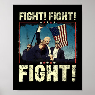 Affiche Donald Trump 2024 Combattre Donald Trump