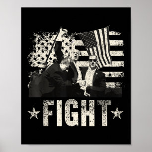 Affiche Donald Trump 2024 Combattre Donald Trump