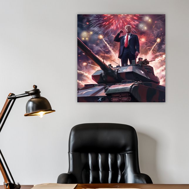 Affiche Donald Trump 2024 Héros militaire Pro-Trump Funny  (donald trump 2024 funny poster military hero)