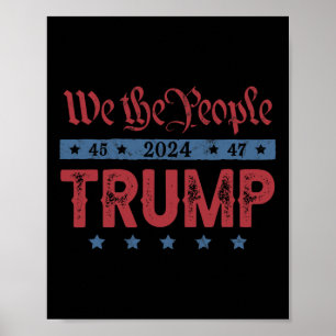 Affiche Donald Trump 2024 Pour l'élection présidentielle V