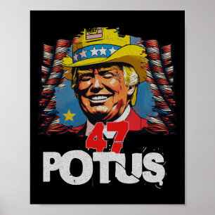 Affiche Donald Trump 2024 Trump Pour 47e Président Électio