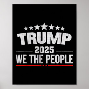 Affiche Donald Trump 2025 We The People 4 juillet Ellisy