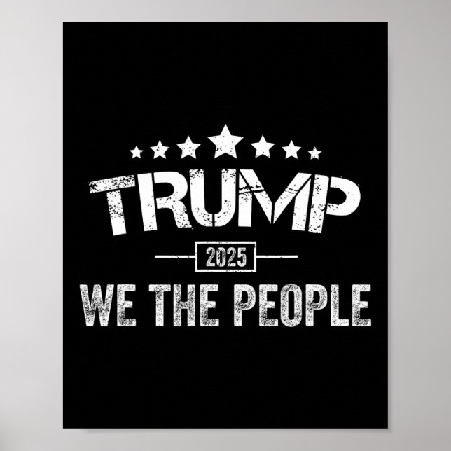 Affiche Donald Trump 2025 We The People 4 juillet Ellisy (Devant)