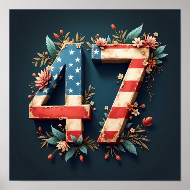 Affiche Donald Trump 47 (Devant)