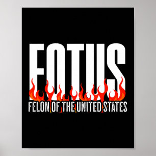 Affiche Donald Trump 47 Fotus Criminel Des États-Unis P