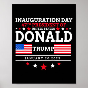 Affiche Donald Trump a gagné l'inauguration de l'élection 