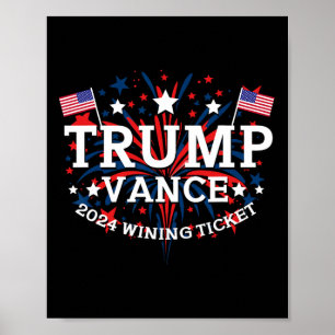 Affiche Donald Trump a gagné l'inauguration de l'élection
