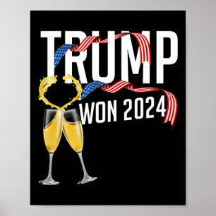 Affiche Donald Trump a gagné l'inauguration de l'élection 