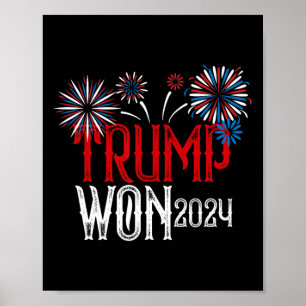 Affiche Donald Trump a gagné l'inauguration de l'élection