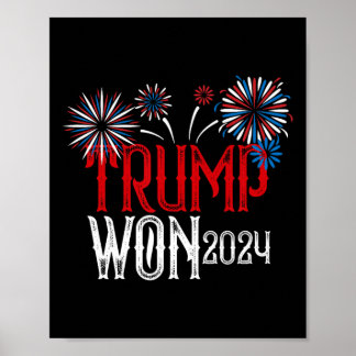 Affiche Donald Trump a gagné l'inauguration de l'élection