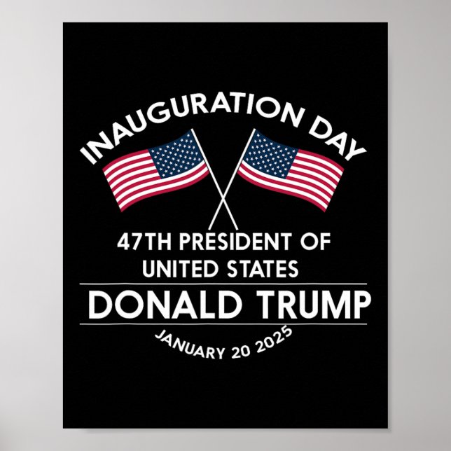 Affiche Donald Trump a gagné l'inauguration de l'élection  (Devant)