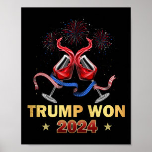 Affiche Donald Trump a gagné l'inauguration de l'élection