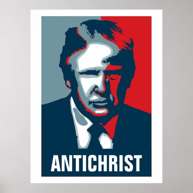 Affiche Donald Trump ANTICHRIST (Devant)