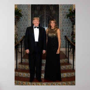 Affiche Donald Trump Avec La Première Dame Melania