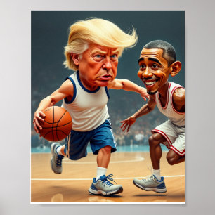 Affiche Donald Trump Barack Obama