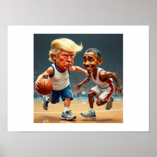 Affiche Donald Trump Barack Obama