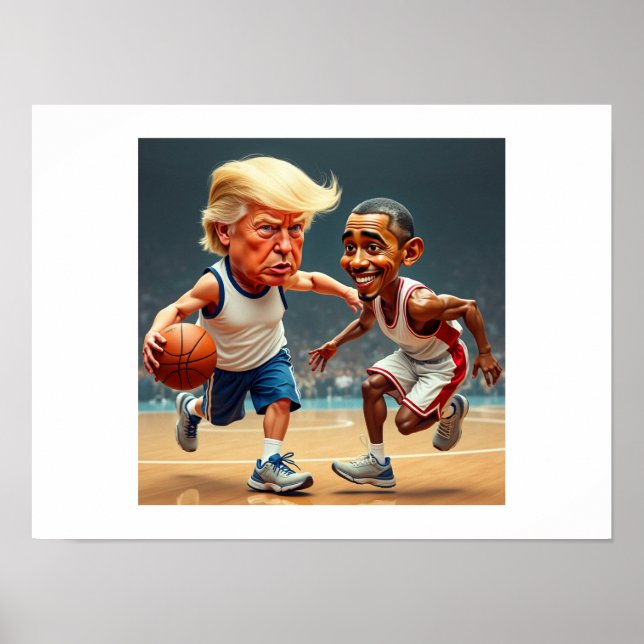 Affiche Donald Trump Barack Obama (Devant)