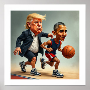 Affiche Donald Trump Barack Obama