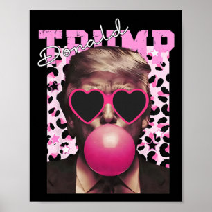Affiche Donald Trump Bubble Gum Pink Sungles 1