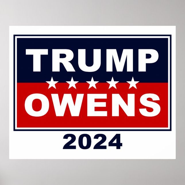 Affiche Donald Trump & Candace Owens 2024 Présidentielle d (Devant)
