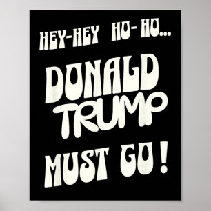 Affiche Donald Trump doit partir Pas de roi Pas d'autorita