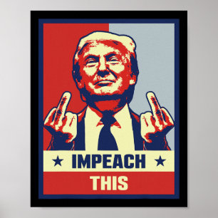 Affiche Donald Trump donne des cadeaux au député républica