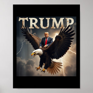 Affiche Donald Trump Eagle Président américain Amérique