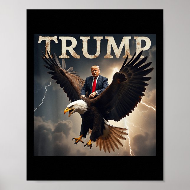 Affiche Donald Trump Eagle Président américain Amérique (Devant)