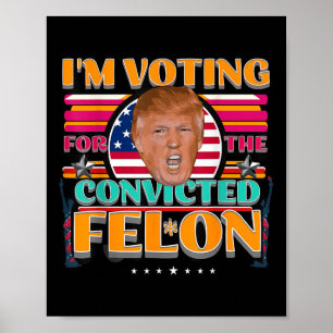 Affiche Donald Trump Élections américaines 2024 - Voter Co