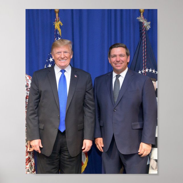 Affiche Donald Trump et Ron Desantis (Devant)