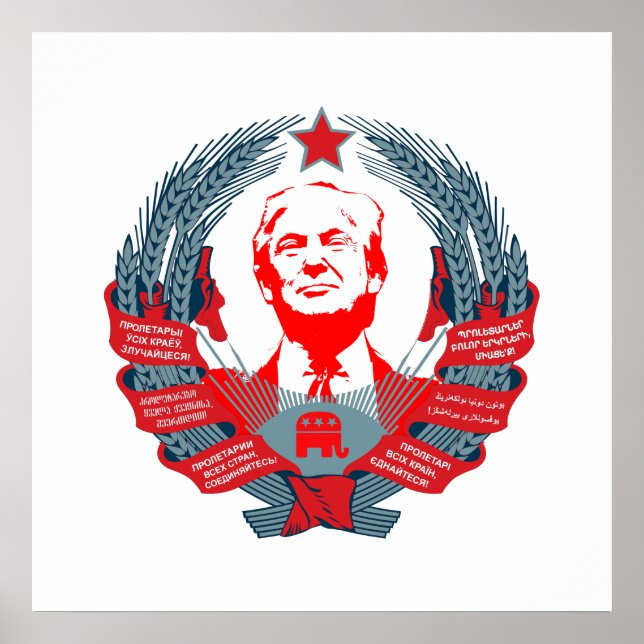 Affiche Donald Trump for President of Russia (Devant)