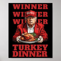 Donald Trump Gagnante du dîner au poulet - Préside