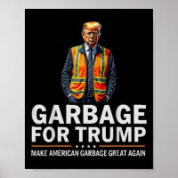 Donald Trump Garbyge Orange Reflex Safety Vest