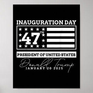 Affiche Donald Trump Jour de l'investiture 2025 Hommes Fem