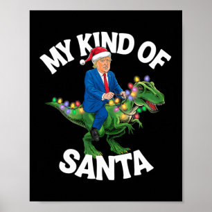 Affiche Donald Trump Joyeux Dinosaure de Noël Noël Noël T-