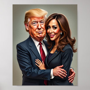 Affiche Donald Trump Kamala harris