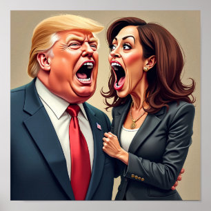 Affiche Donald Trump Kamala harris