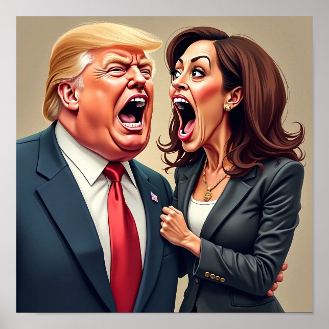 Affiche Donald Trump Kamala harris (Devant)