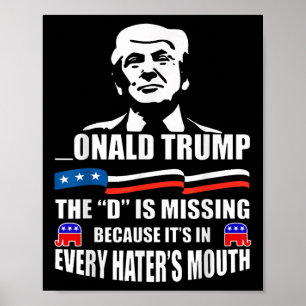 Affiche Donald Trump Le D N'A Pas De Soutien À Trump