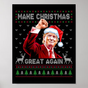 Affiche Donald Trump, le président de la République, renou