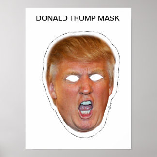 Affiche Donald Trump Masque