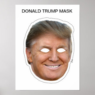 Affiche Donald Trump Masque